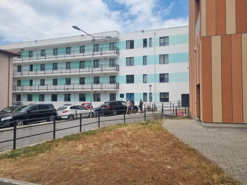 Photo from the exterior of the renovated pediatrics department